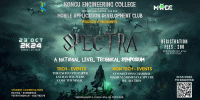 Spectra'24 National Level Technical Symposium Poster