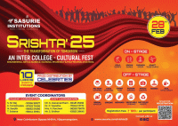 Srishta'25 Cultural Fest Poster