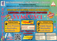 Symcosci 2K23 National Level Technical Symposium Poster