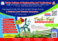 Tech-Fest 2024 National Level Technical Symposium Poster
