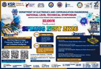 SPRING FEST 2K26 National Level Technical Symposium Poster