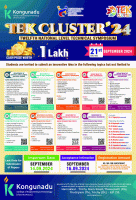 TEK CLUSTER` 24 National Level Technical Symposium Poster