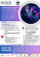 Workshop and Winter internship on X-Reality Development in Unity 2024 Workshop Poster