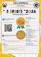3 Idiots 2026 National Level Project Contest Poster