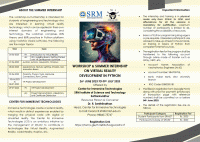 Workshop ansd Summer internship on Virtual Reality Development in Python 2023 Workshop Poster