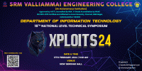 Xploits 24 National Level Technical Symposium Poster