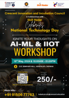 Ignite your thoughts on AI/ML and IIoT 2024 Workshop Poster
