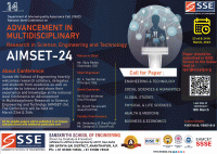 National Conference on Advancement in Multidisciplinary Research in Science, Engineering and Technology 2024 National Conference Poster