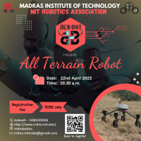 All-Terrain Robot, Dexbot'23 Technical Event Poster