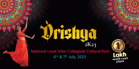 Drishya 2K23 Inter-Collegiate Cultural Fest Poster