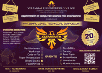 OZMENTA '24 National Level Technical Symposium Poster