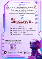 AICONCLAVE 1.O National Level Technical Fest Poster