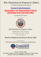 Two Days All India Workshop on Energy Sphere : IOT powered smart grids for Sustainable Cities and Green Power 2025