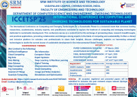 International Conference on Computing and Emerging Technologies for Sustainable Planet (ICCETSP 2025) International Conference Poster