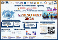 SPRING FEST 2K26 National Level Technical Symposium Poster