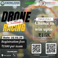 Arivoli 2k25 - Drone Racing Challenge Technical Event Poster