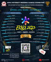 Ekna 2k23 Techno Cultural Fest Poster
