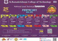FESTRONIX 2K26 National Level Technical Symposium Poster