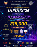 INFINIX'26 National Level 32-Hour Offline Hackathon Poster