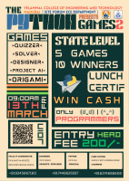 The Python Games 2 [2026] State-level Technical Fest Poster