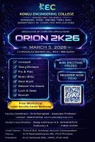 Orion 2k26 Technical Symposium Poster