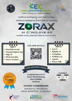 ZORAX AI CONCLAVE 2.0 (PITCH YOUR IDEA) Technical Event Poster