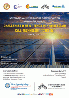 International Hybrid Mode Conference on Challenges and New Trends in Hybrid Solar Cell Technology ICSCT'23 International Conference Poster