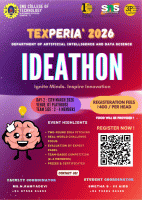 Agentic AI Ideathon – TEXPERIA 2026 Ideathon Poster