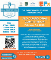 ASME EFx SRIT: ASME Old Guard Oral Competition 2026 Old Guard Oral Competition Poster