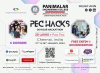 PEC Hacks 2023 Hackathon Poster