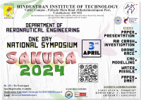 SAKURA 2K24 Aeronautical Engineering Symposium Poster