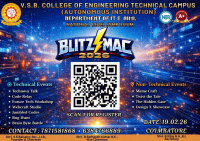 BLITZMAC 2026 National Level Technical Symposium Poster