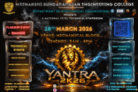 Yantra 2026 Technical Symposium Poster