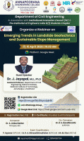 Online webinar on Emerging Trends in Landslide Geotechnics and Sustainable Slope Management 2026 Webinar Poster