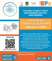 ASME EFx SRIT: Design of Centrifugal Pumps 2026 Seminar Poster