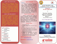 Atal Online FDP on Quantum Computing Impact of Cryptography and Cyber Security in Defence 2024 Faculty Development Program Poster