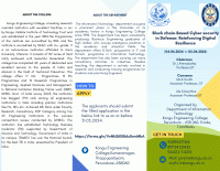 DRDO sponsored two days National level seminar on Block chain-Based Cyber security in Defense: Reinforcing Digital Resilience 2024 Seminar Poster