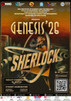 GENESIS'26 / Sherlock Crime-solving Challenge Poster