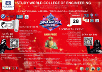 SWAARUSH 2K26 National Level Technical Symposium Poster