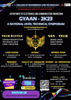 GYAAN 2K23 National Level Technical Symposium Poster