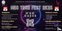 NEC TECH FEST 2K25 - IT ASSOCIATION Technical Symposium Poster