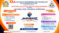 AMPHEROZ’2K26 EEE Technical Symposium Poster