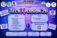 TechXplosion 26 National Level Technical Symposium Poster