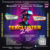 TEKCLUSTER'24 IT Information Technology Symposium Poster
