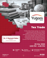 Tex Trade, YUGAM 2026 Technical Event Poster
