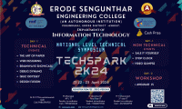 Techspark 2k24 Information Technology Symposium Poster