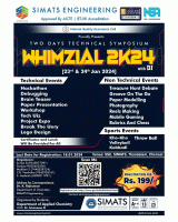 Whimzial 2k24 Technical Symposium Poster