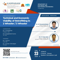 National Level Workshop on Technical and economic viability of retrofitting in 2Wheeler / 3Wheeler 2024 Workshop Poster