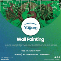 Wall Painting - Yugam 23 Cultural Event Poster