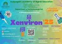 Xenviron 2025 National  Level Technical Fest Poster